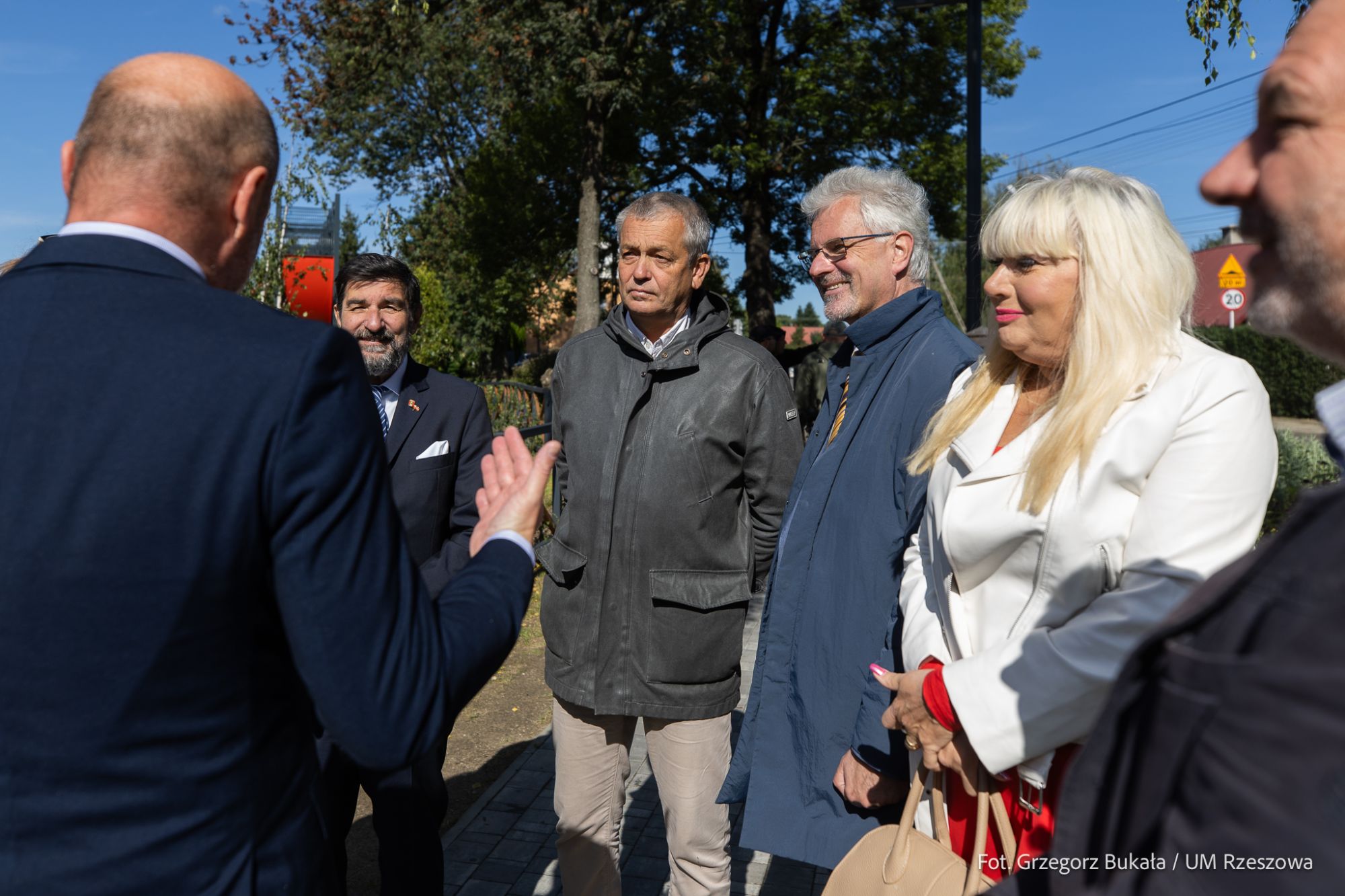 zdjecie z uroczystego otwarcia terenu rekreacyjnego na osiedlu Staromieście pod nazwą Park Klagenfurt w Rzeszowie, fot. Grzegorz Bukala, Urząd Miasta Rzeszowa